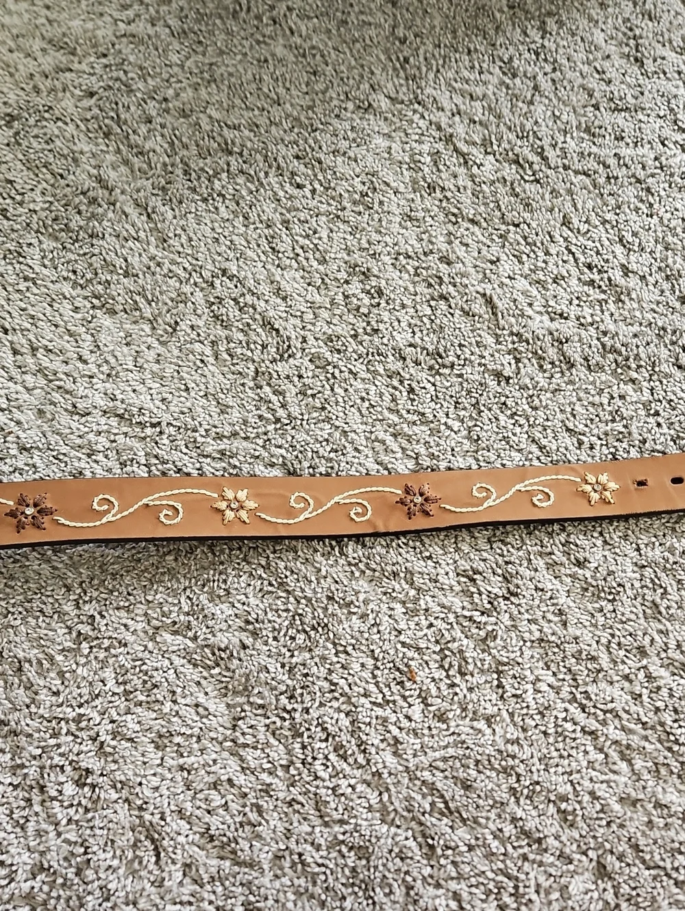 Nocona Genuine Leather Brown Belt S